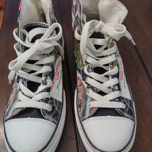 Colorful High-Top Women's Sneakers